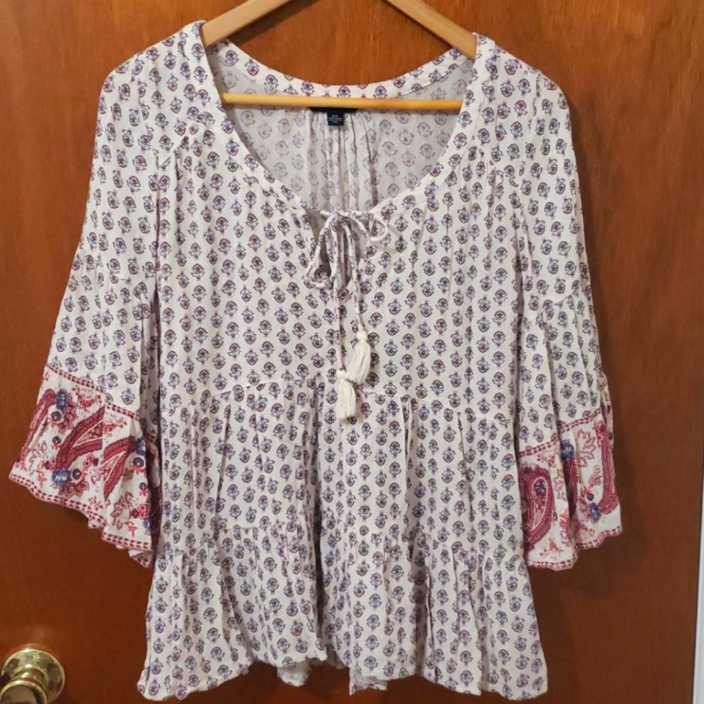 Boho Flowy Top